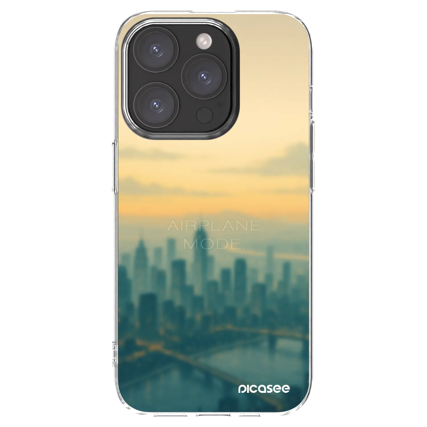Picasee silikonski prozorni ovitek za Apple iPhone 15 Pro - Airplane mode