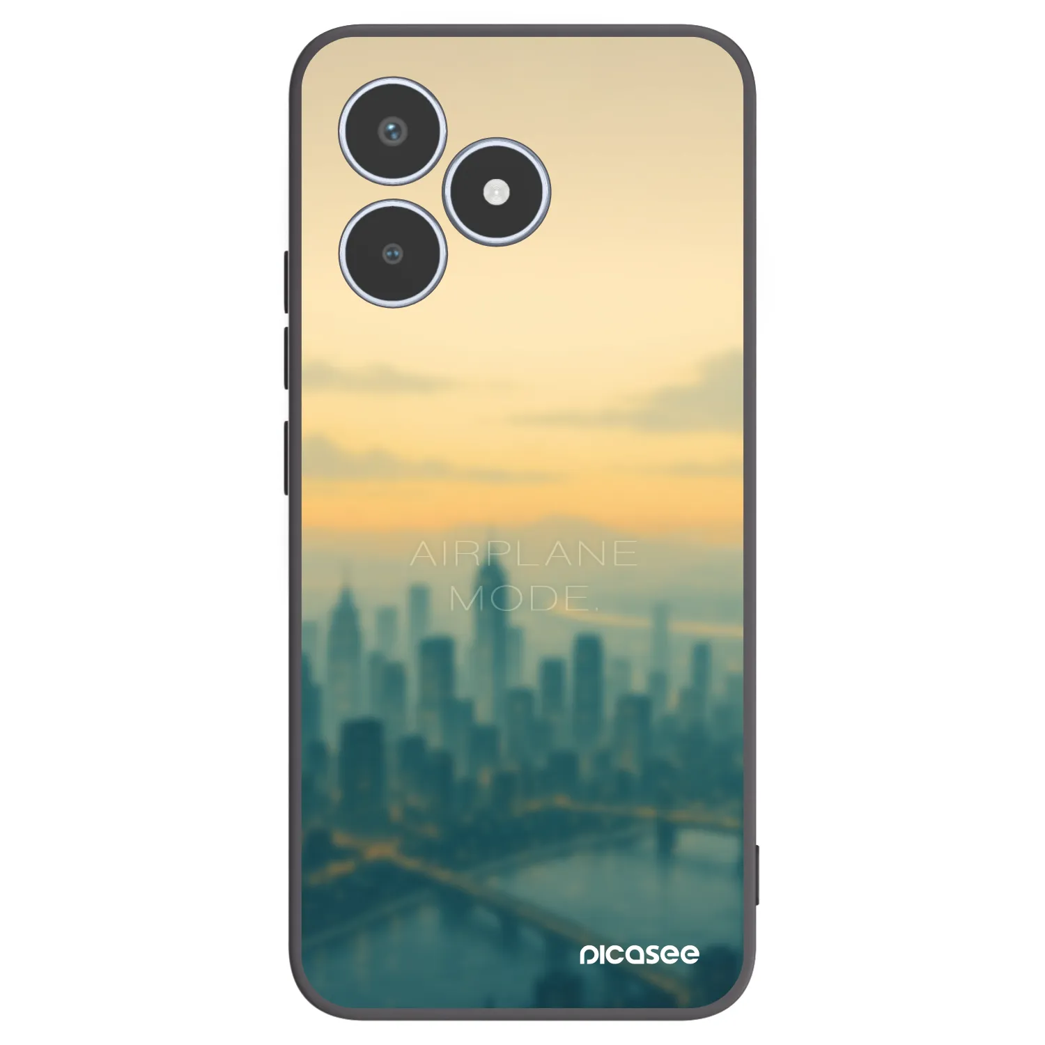 Picasee silikonski črni ovitek za Realme C53 - Airplane mode
