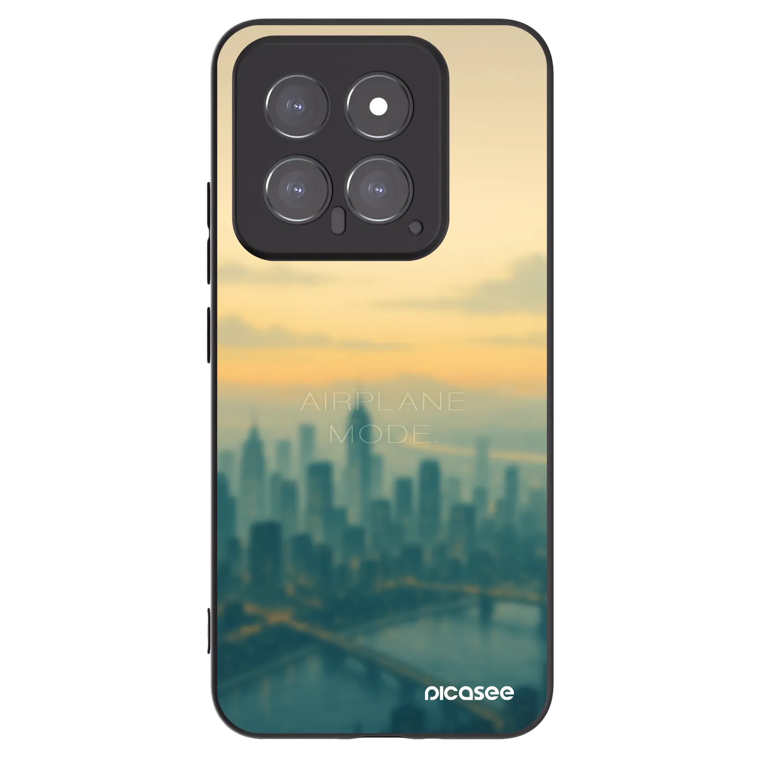 Picasee silikonski črni ovitek za Xiaomi 14 - Airplane mode