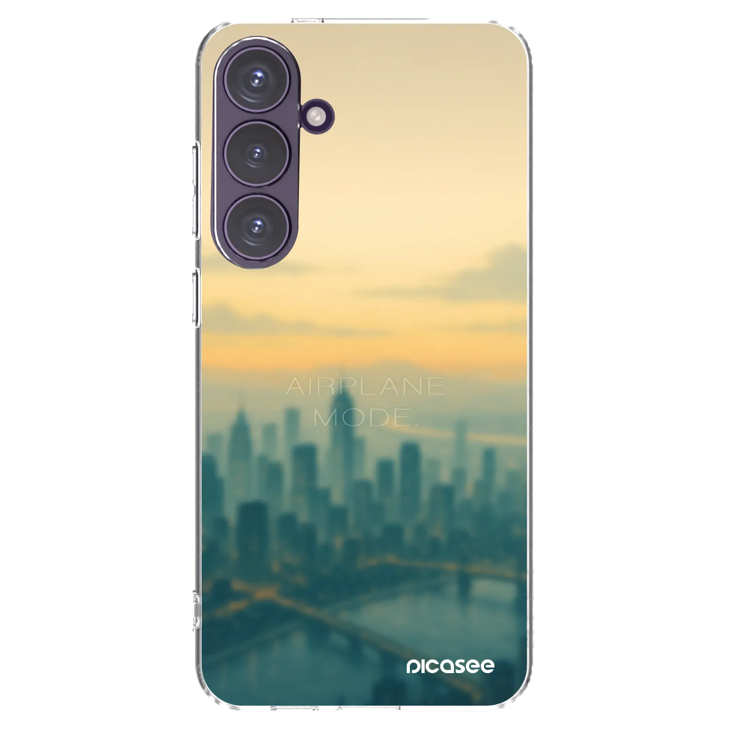 Picasee silikonski prozorni ovitek za Samsung Galaxy S24+ S926B 5G - Airplane mode