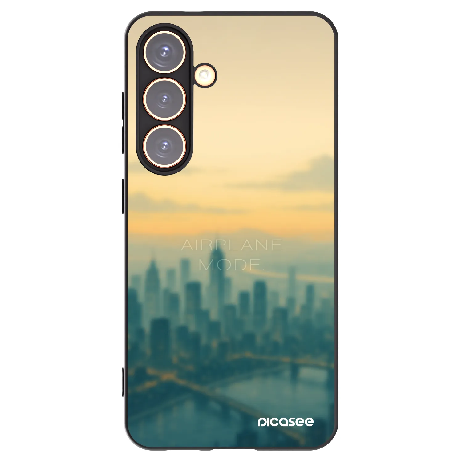 Picasee silikonski črni ovitek za Samsung Galaxy S24 S921B 5G - Airplane mode