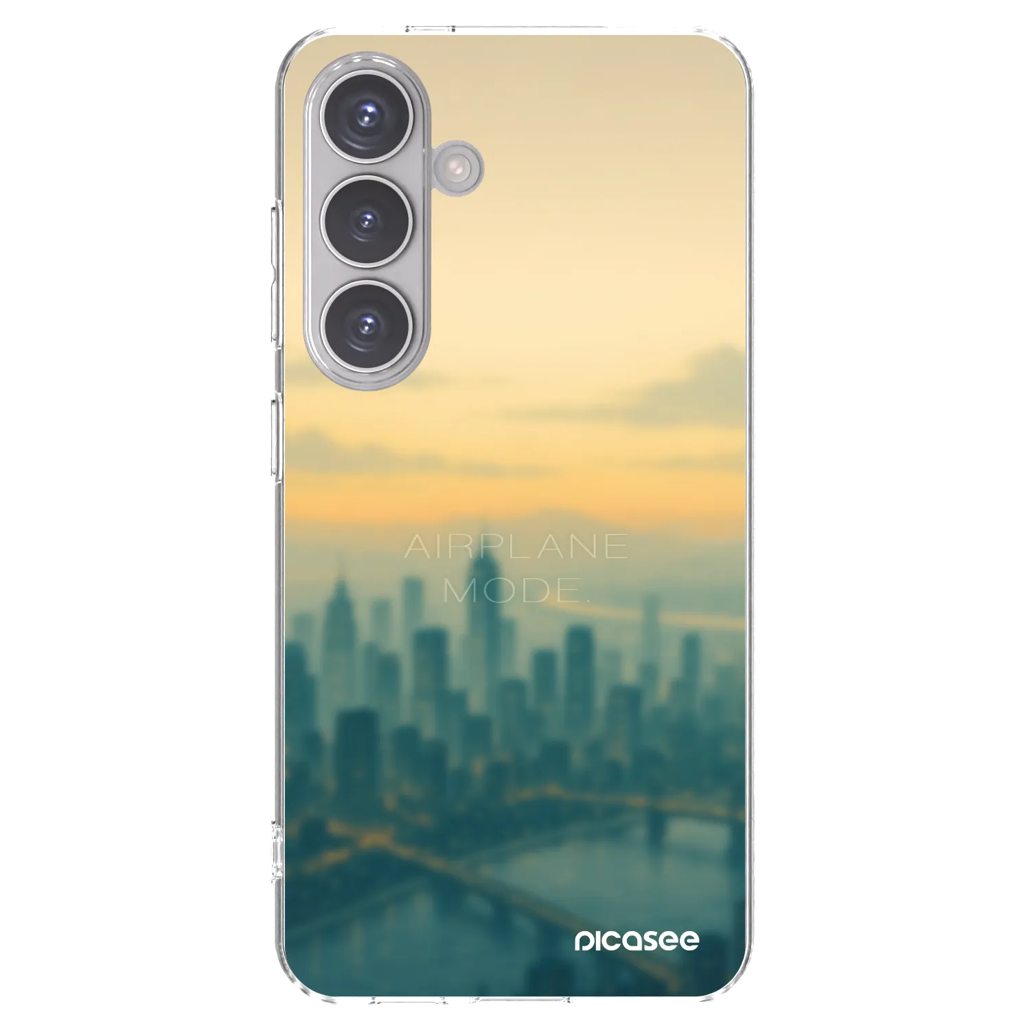 Picasee silikonski prozorni ovitek za Samsung Galaxy S24 S921B 5G - Airplane mode