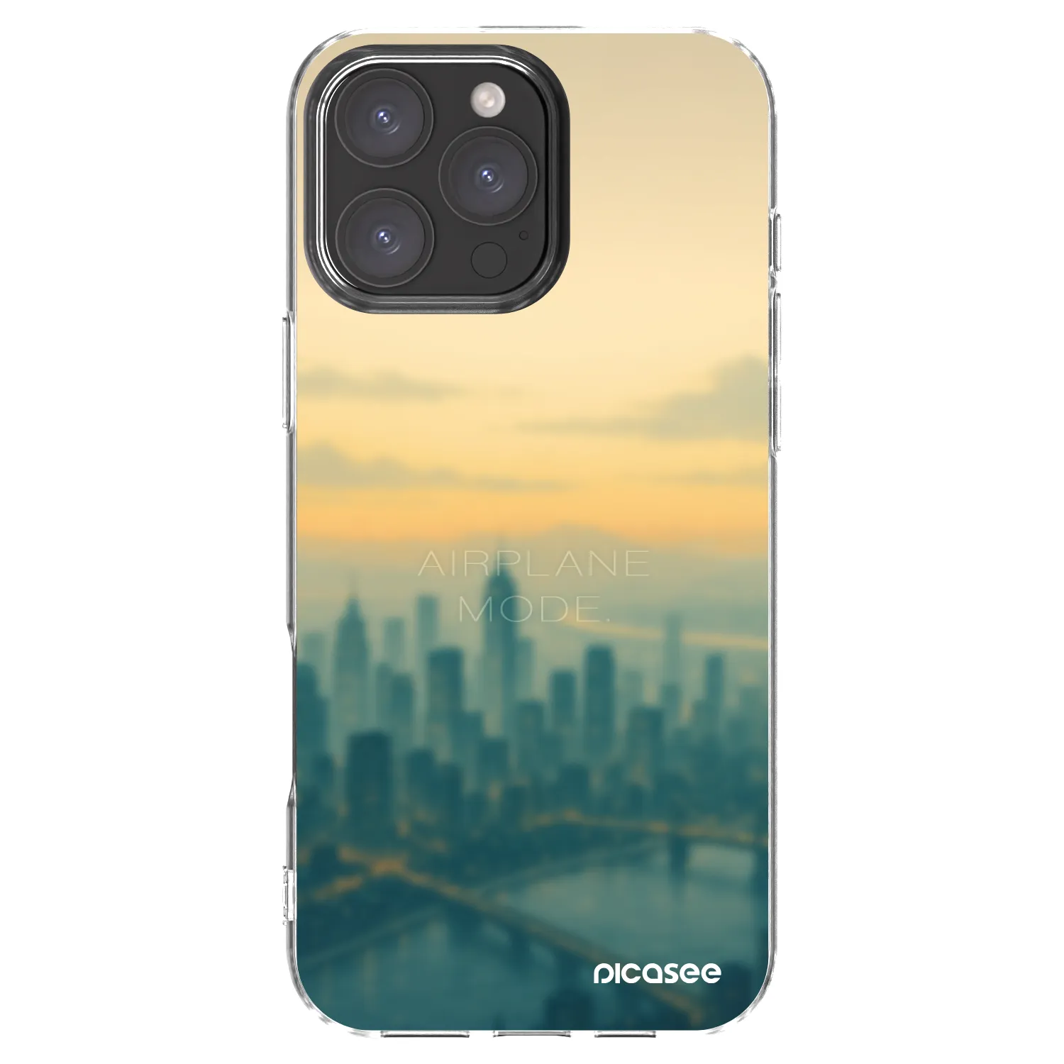 Picasee silikonski prozorni ovitek za Apple iPhone 16 Pro Max - Airplane mode