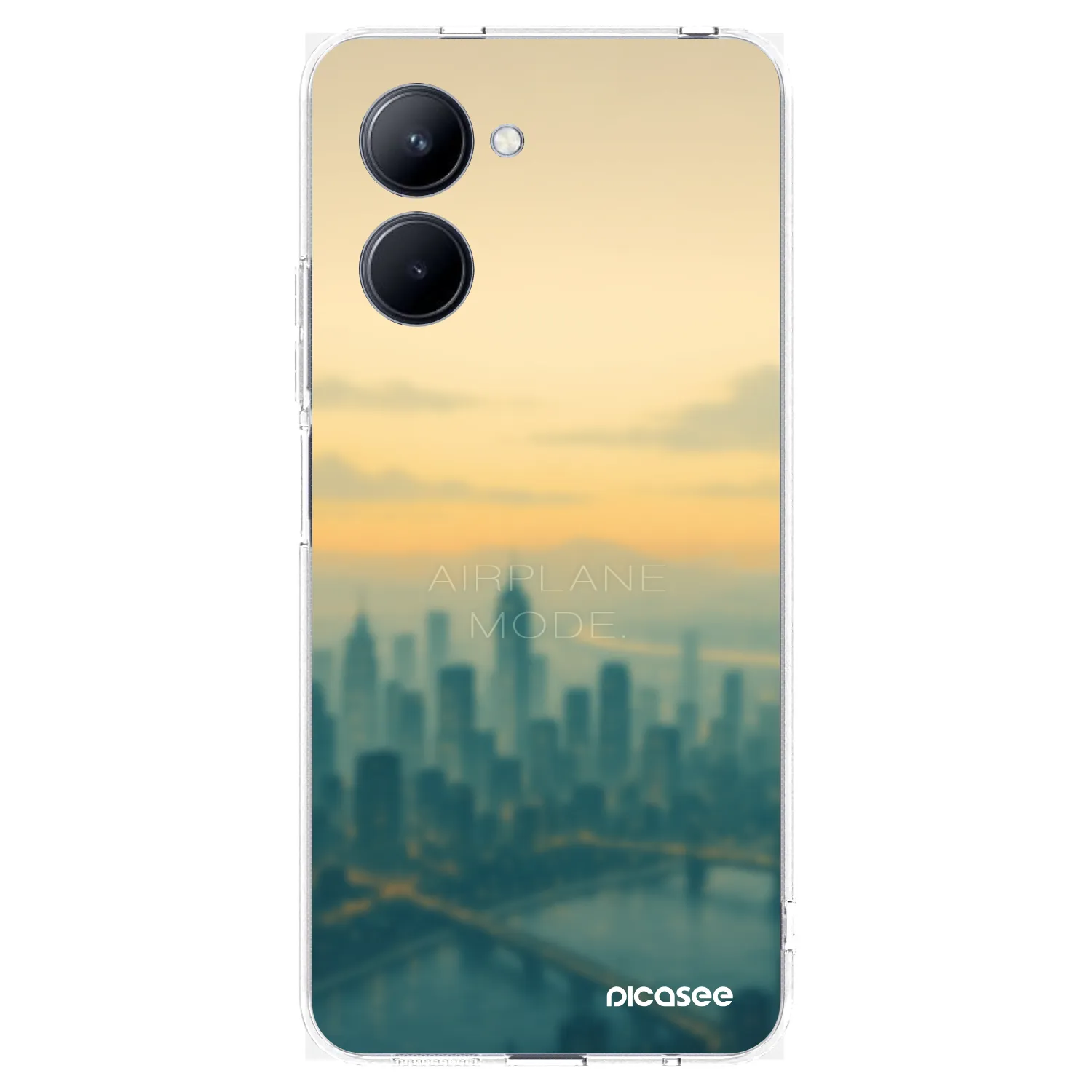 Picasee silikonski prozorni ovitek za Realme C33 (2023) - Airplane mode