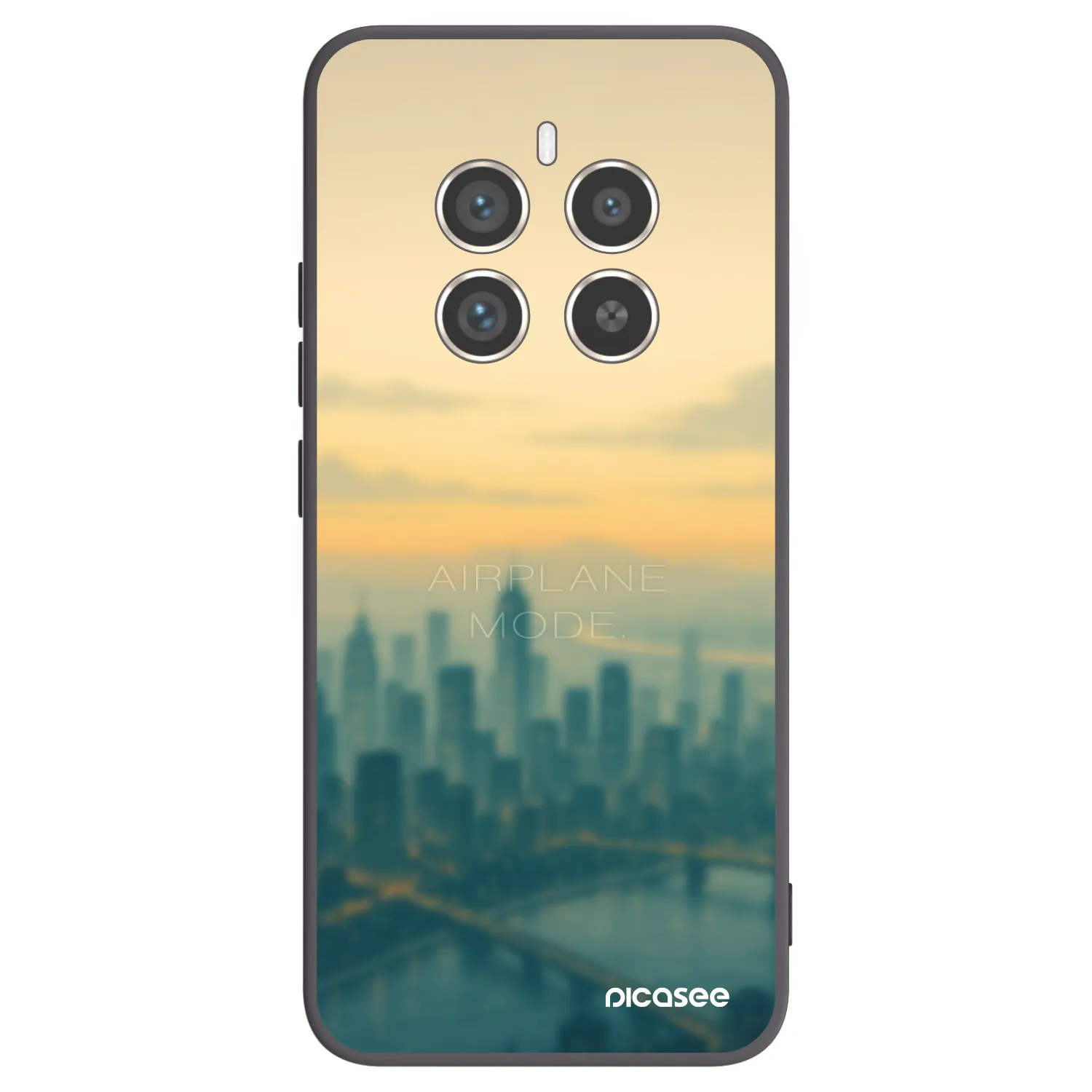Picasee silikonski črni ovitek za Realme 12 Pro 5G - Airplane mode