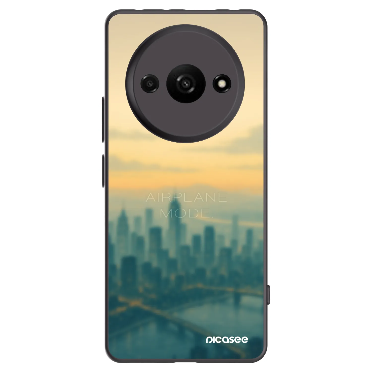 Picasee silikonski črni ovitek za Xiaomi Redmi A3 - Airplane mode