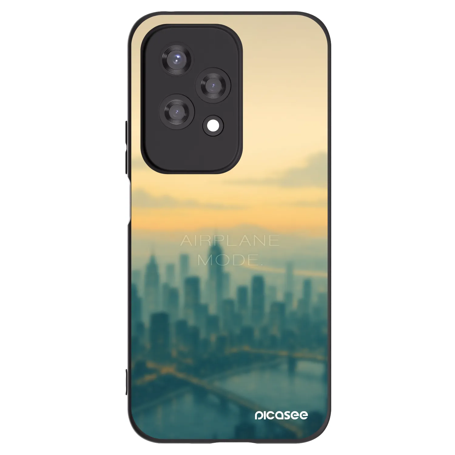 Picasee silikonski črni ovitek za Honor 200 Lite - Airplane mode