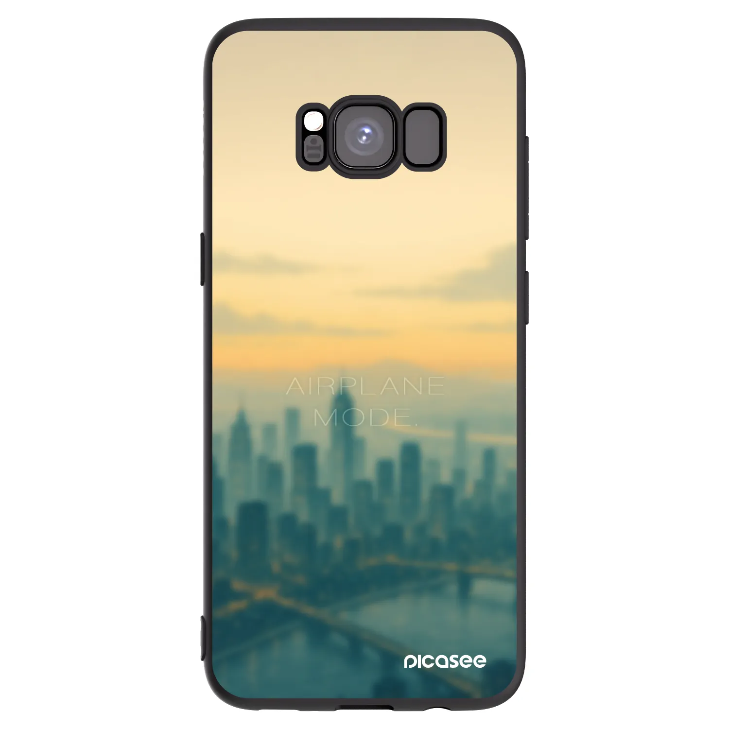 Picasee silikonski črni ovitek za Samsung Galaxy S8 G950F - Airplane mode
