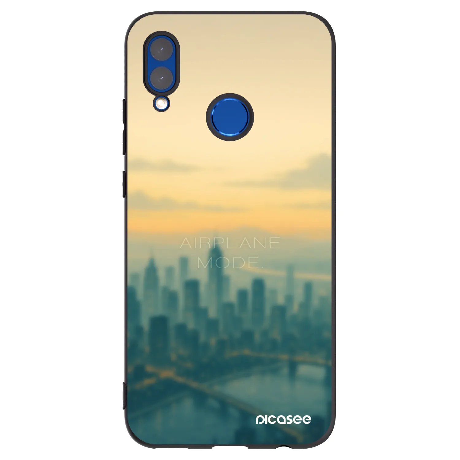Picasee silikonski črni ovitek za Honor 10 Lite - Airplane mode