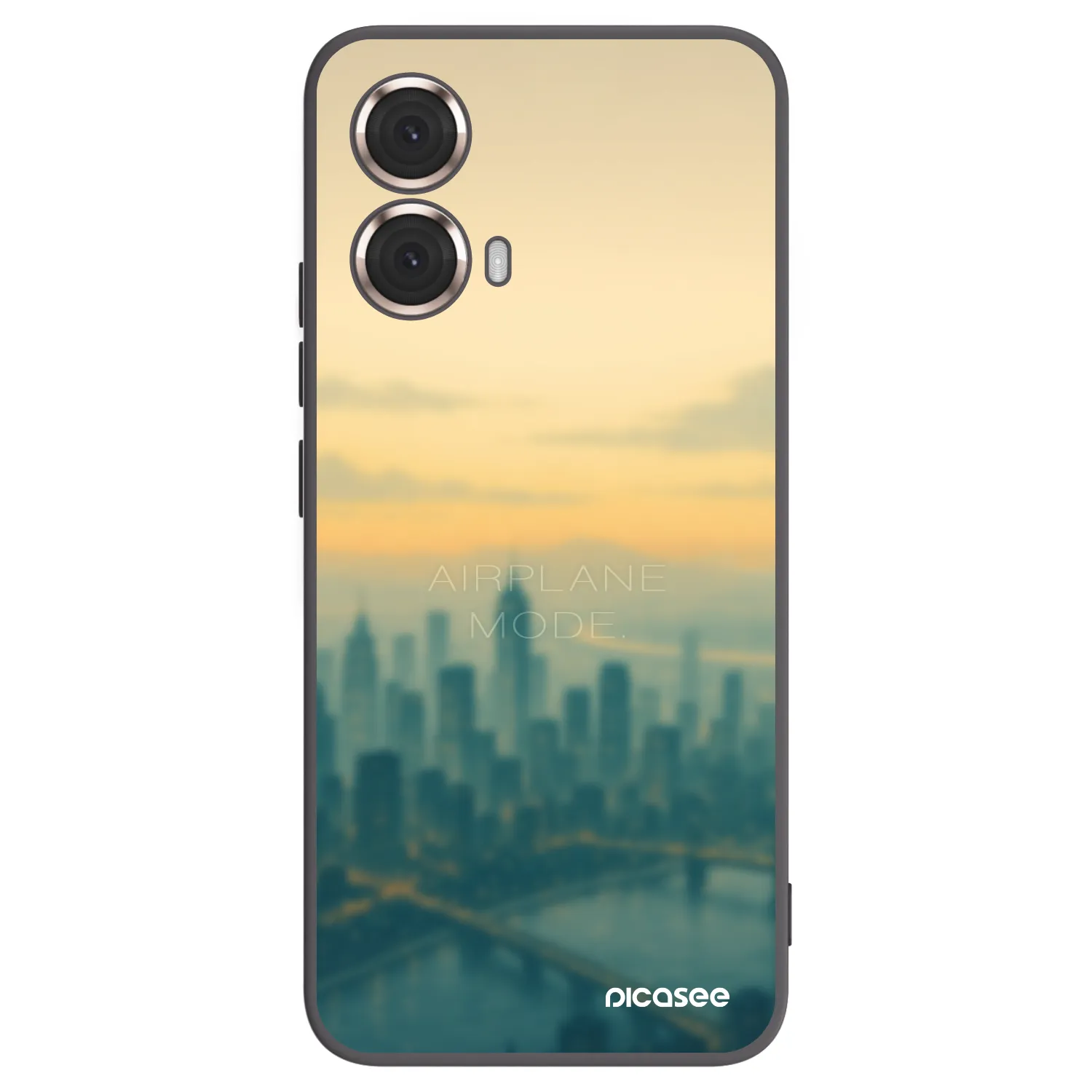 Picasee silikonski črni ovitek za Motorola Moto G85 - Airplane mode