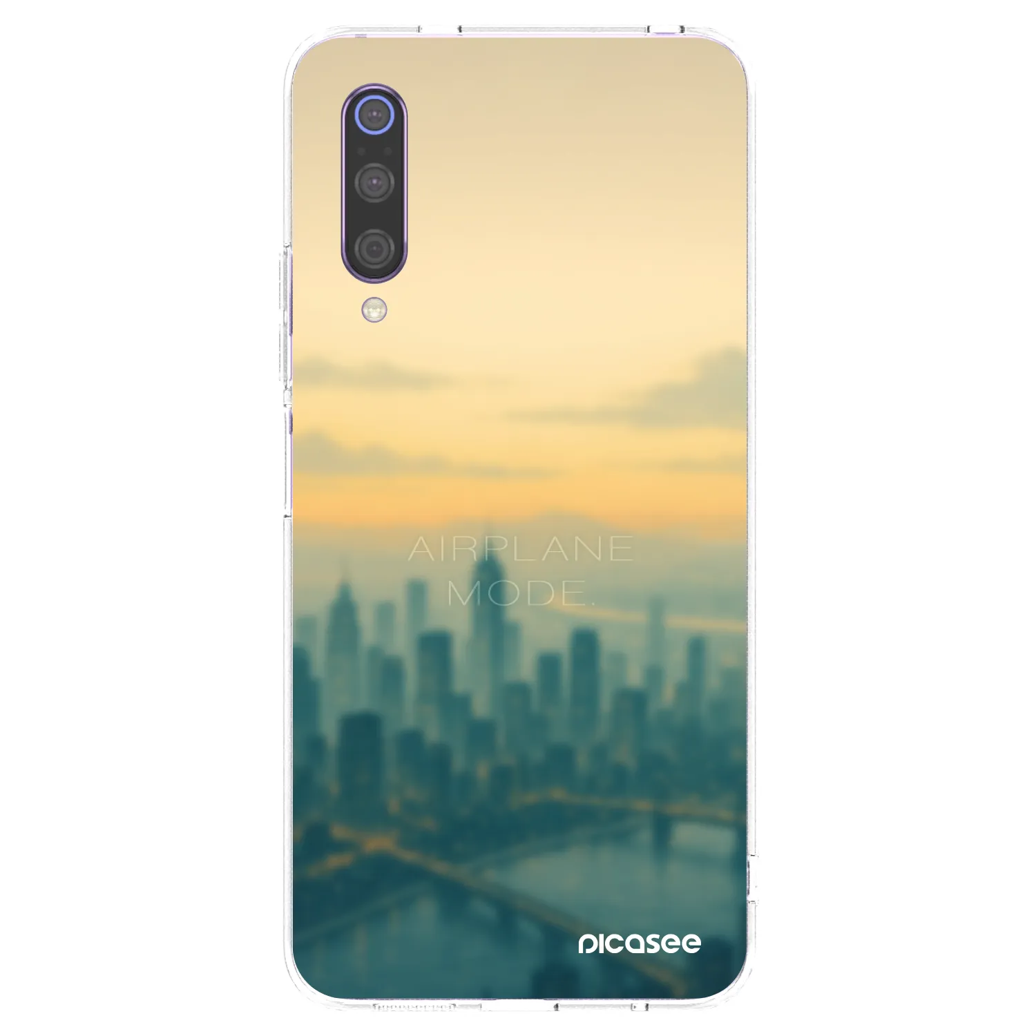 Picasee silikonski prozorni ovitek za Xiaomi Mi 9 - Airplane mode