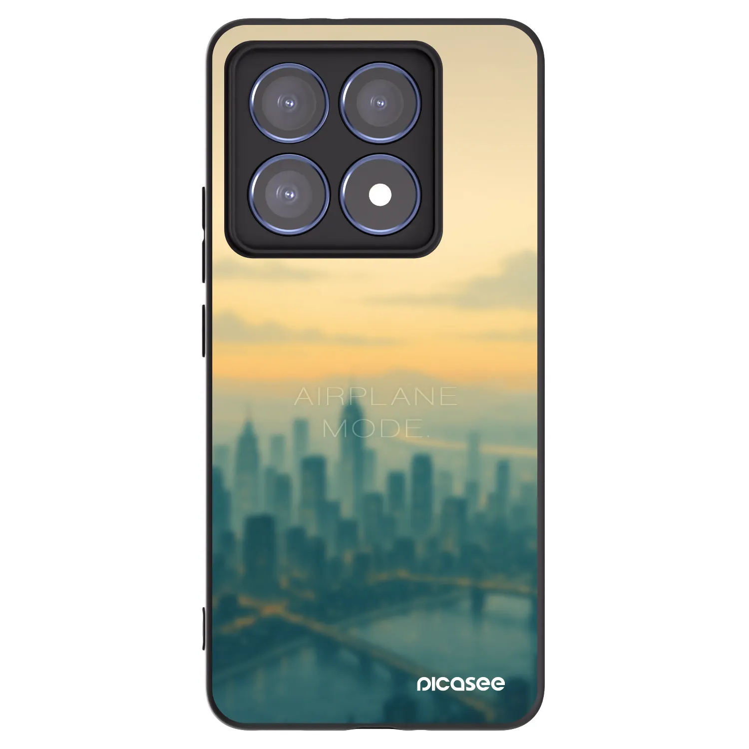 Picasee silikonski črni ovitek za Xiaomi 14T Pro - Airplane mode