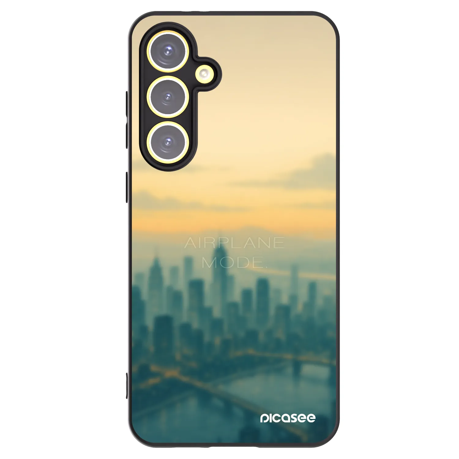 Picasee silikonski črni ovitek za Samsung Galaxy S24 FE S721B - Airplane mode