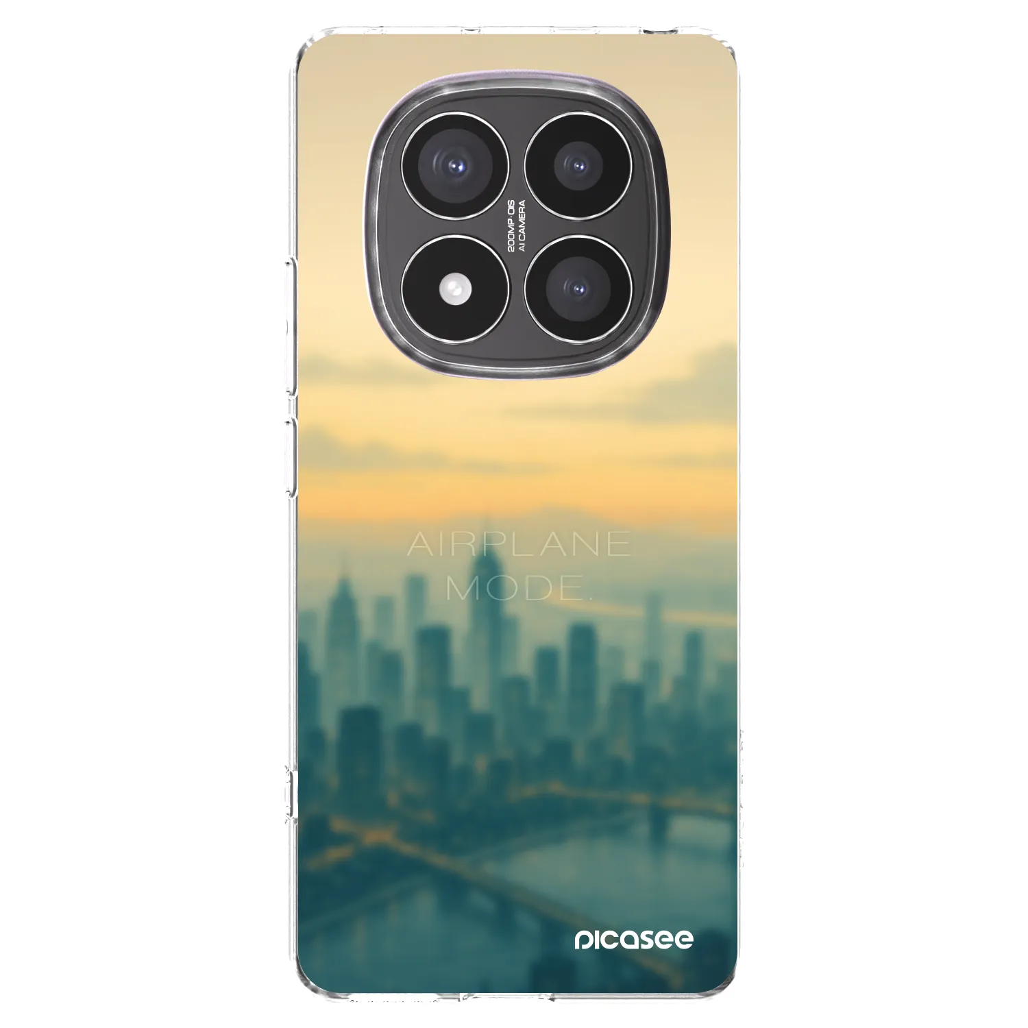 Picasee silikonski prozorni ovitek za Xiaomi Redmi Note 14 Pro+ 5G - Airplane mode