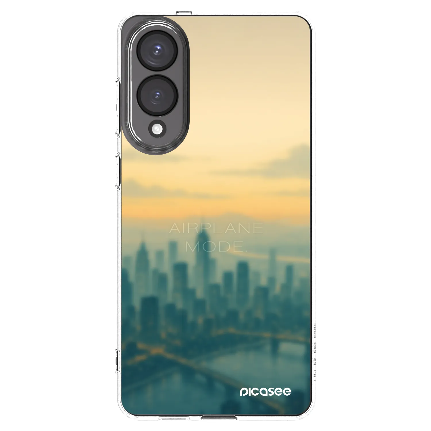 Picasee silikonski prozorni ovitek za Samsung Galaxy S25 Edge 5G - Airplane mode