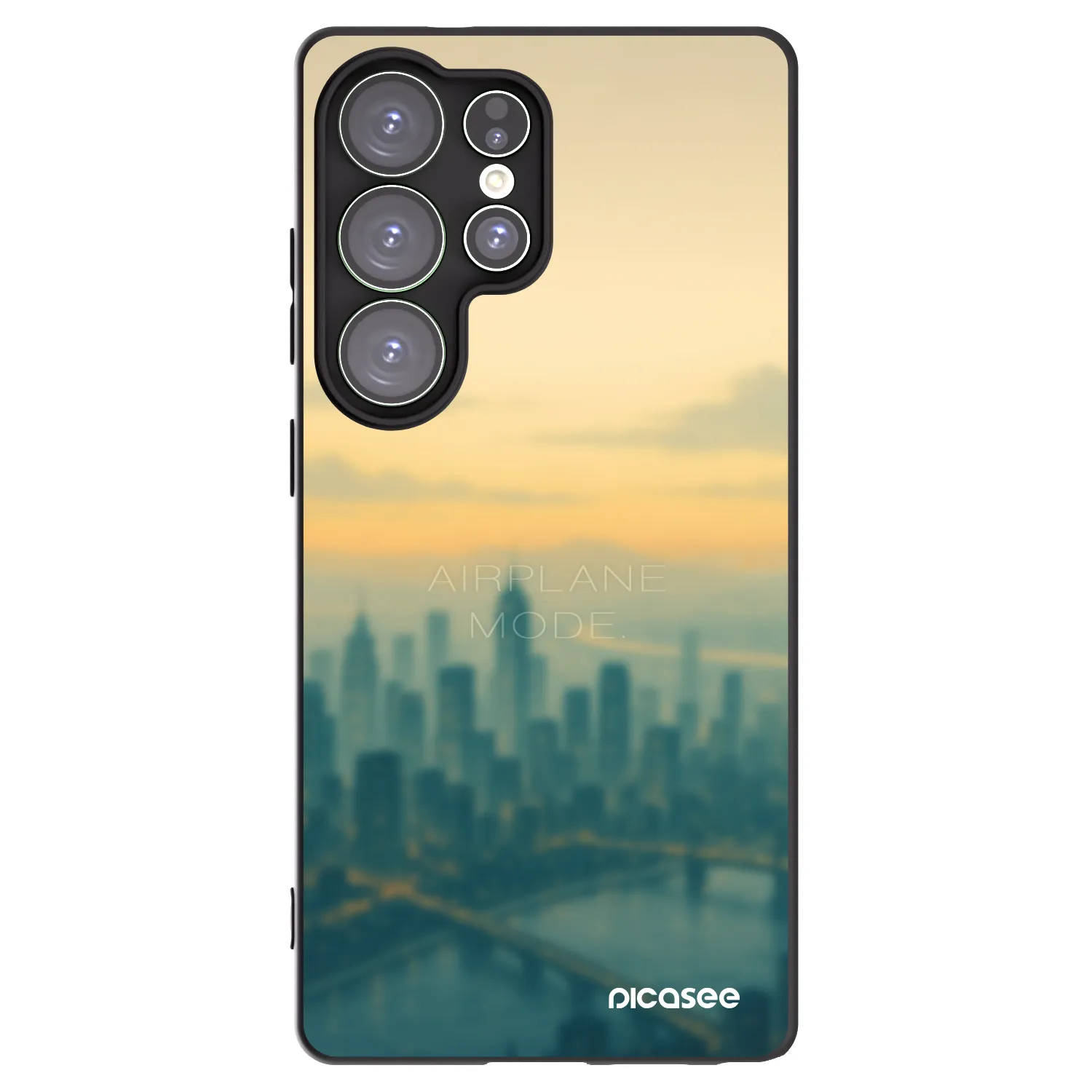 Picasee silikonski črni ovitek za Samsung Galaxy S25 Ultra 5G - Airplane mode