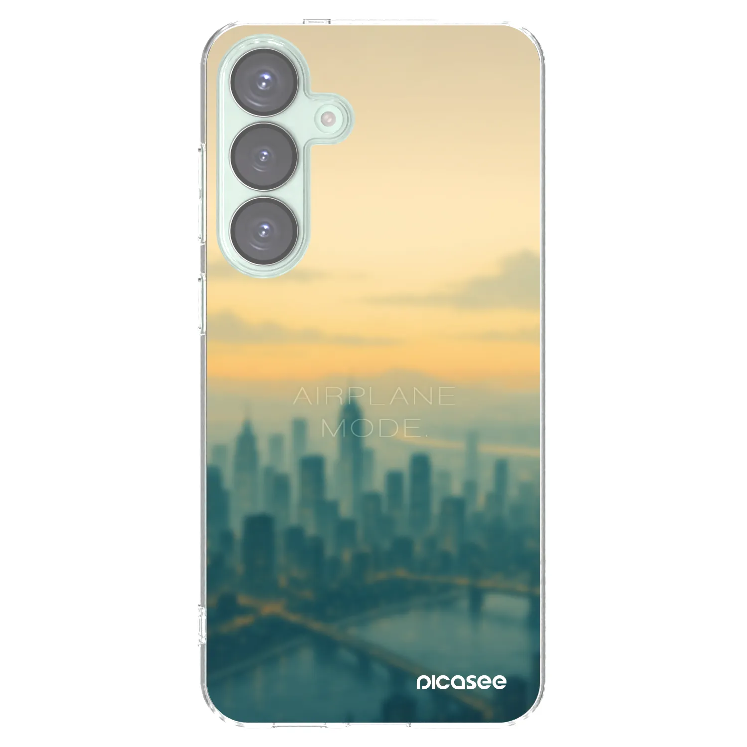 Picasee silikonski prozorni ovitek za Samsung Galaxy S25+ 5G - Airplane mode