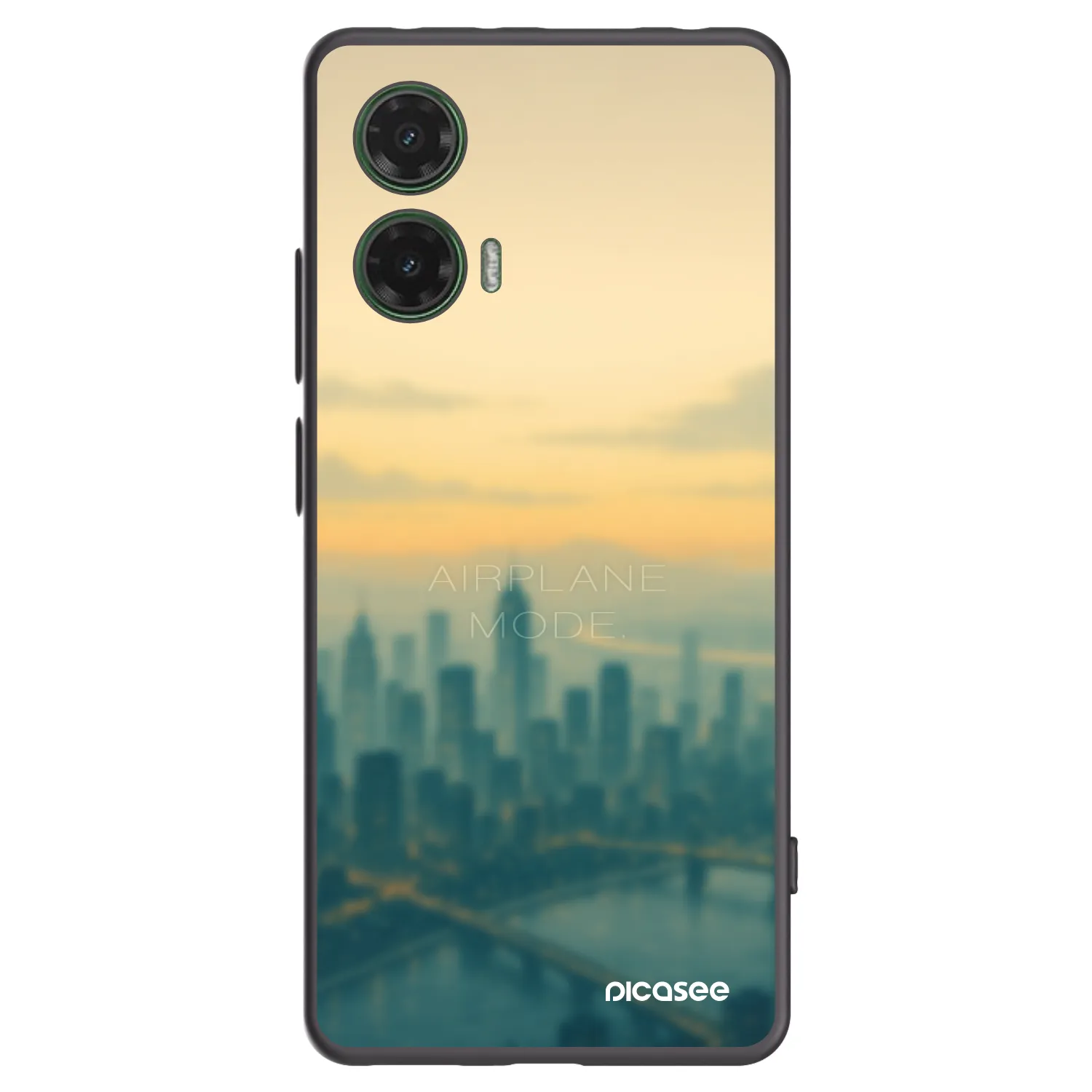 Picasee silikonski črni ovitek za Motorola Moto G35 5G - Airplane mode