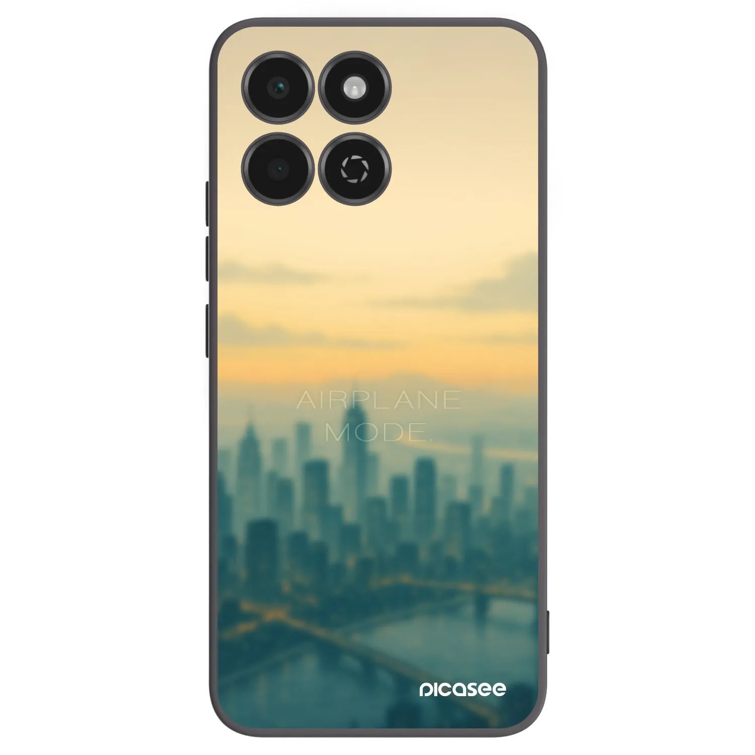 Picasee silikonski črni ovitek za Honor 200 Smart 5G - Airplane mode