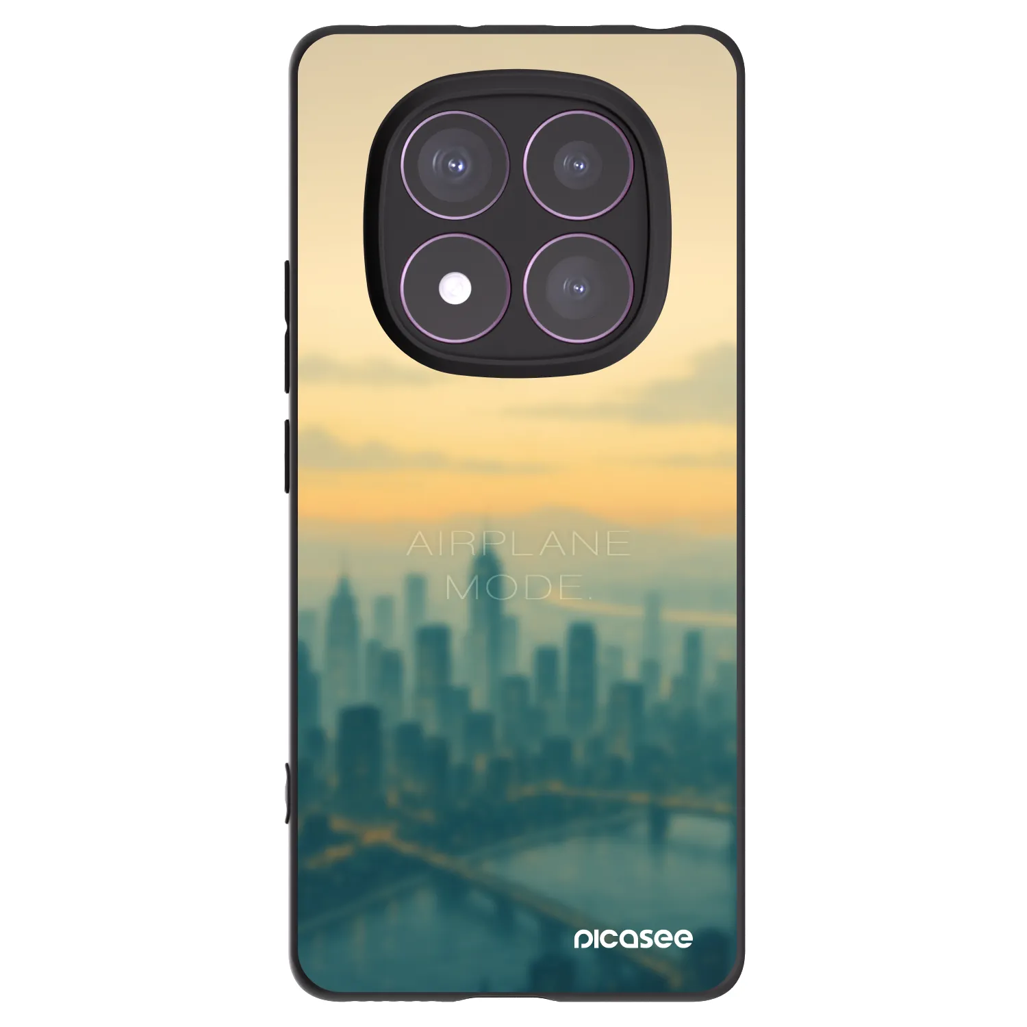 Picasee silikonski črni ovitek za Xiaomi Redmi Note 14 Pro 4G - Airplane mode