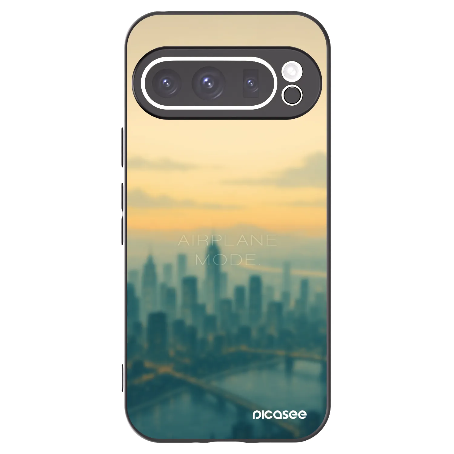 Picasee silikonski črni ovitek za Google Pixel 9 Pro - Airplane mode