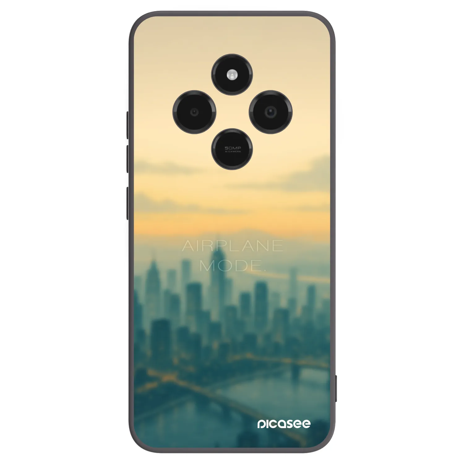 Picasee silikonski črni ovitek za Xiaomi Poco C75 - Airplane mode