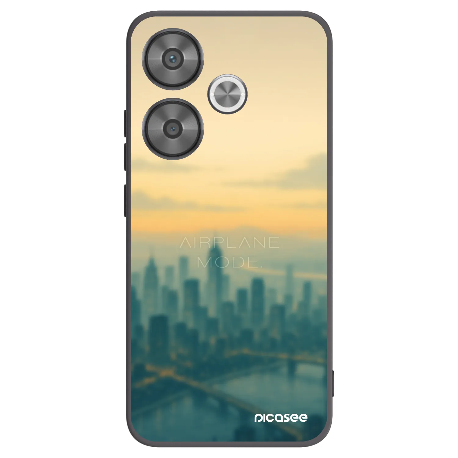 Picasee silikonski črni ovitek za Xiaomi Poco F6 - Airplane mode