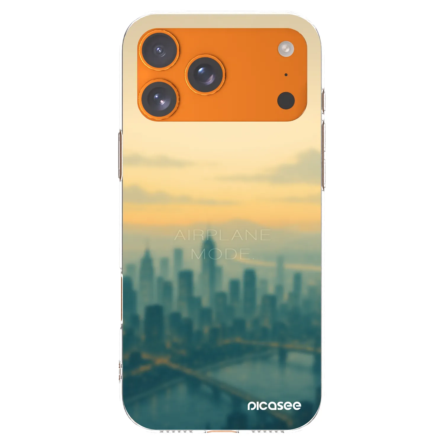 Picasee silikonski prozorni ovitek za Apple iPhone 17 Pro Max - Airplane mode