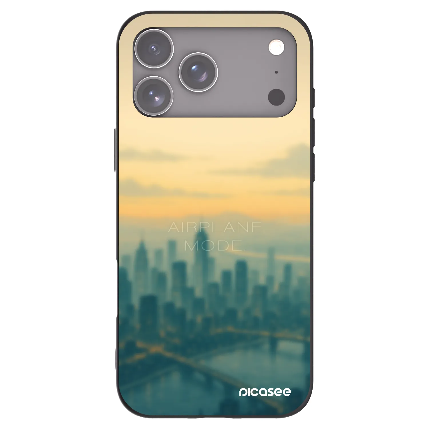 Picasee silikonski črni ovitek za Apple iPhone 17 Pro Max - Airplane mode