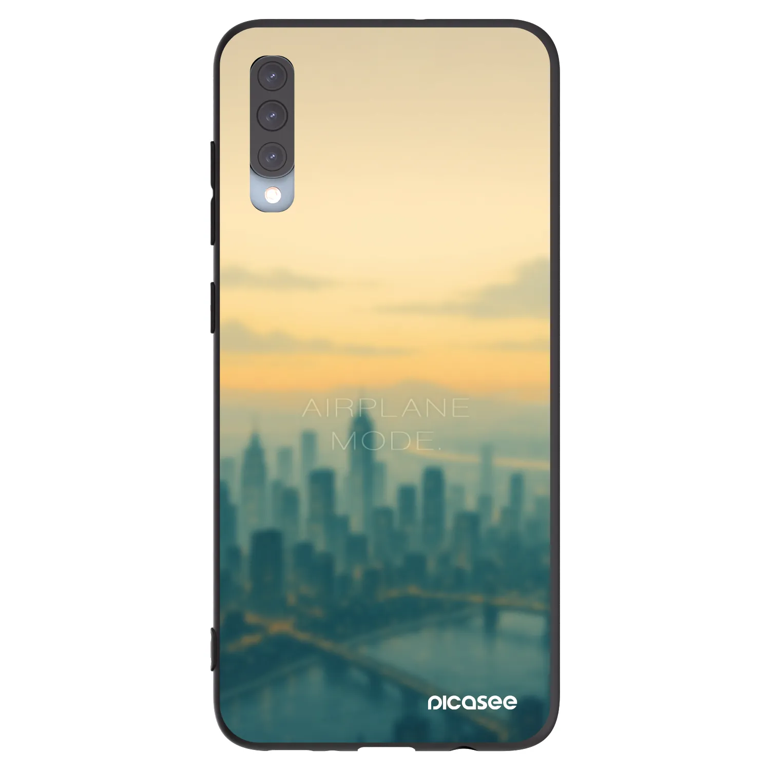 Picasee silikonski črni ovitek za Samsung Galaxy A70 A705F - Airplane mode