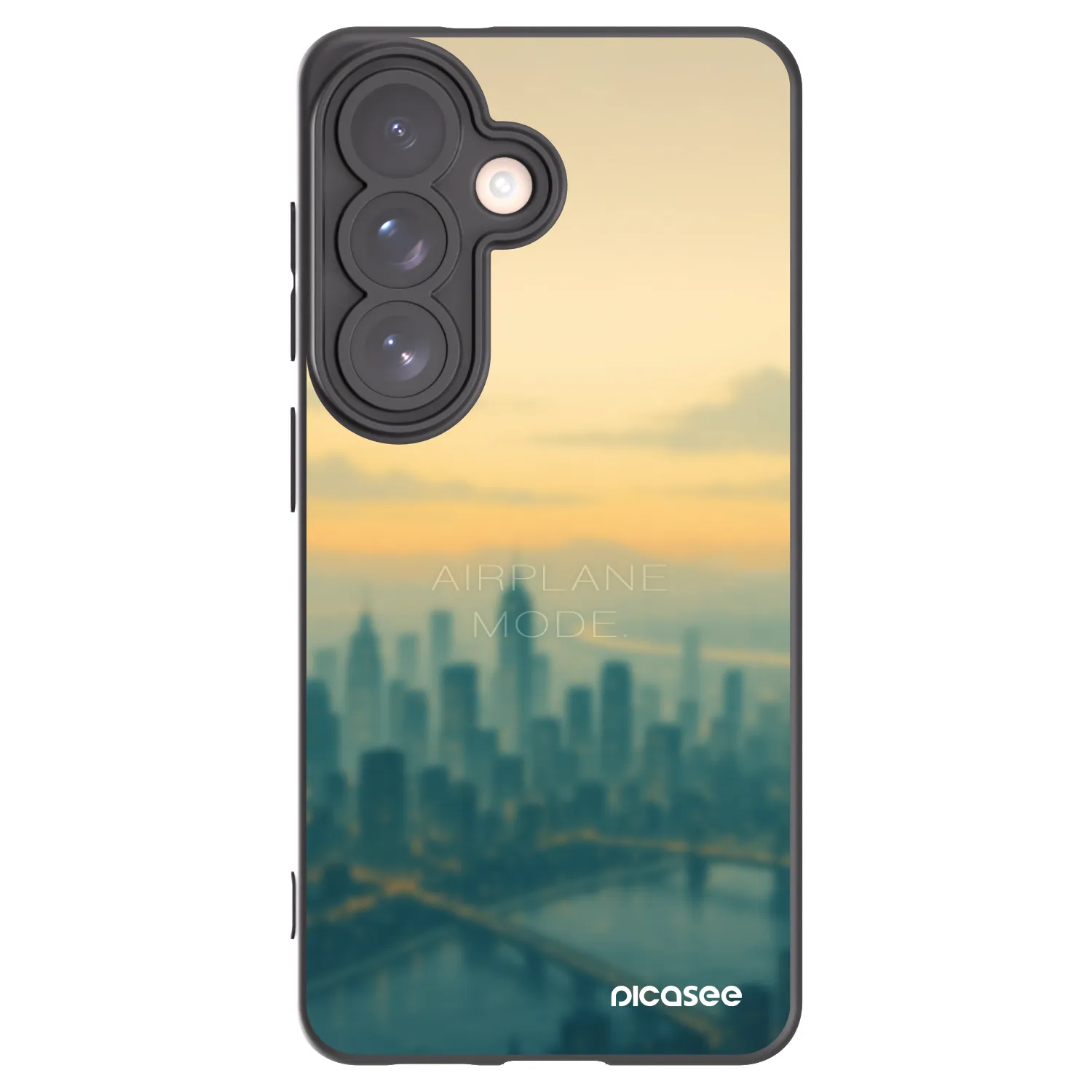 Picasee silikonski črni ovitek za Samsung Galaxy S26 - Airplane mode
