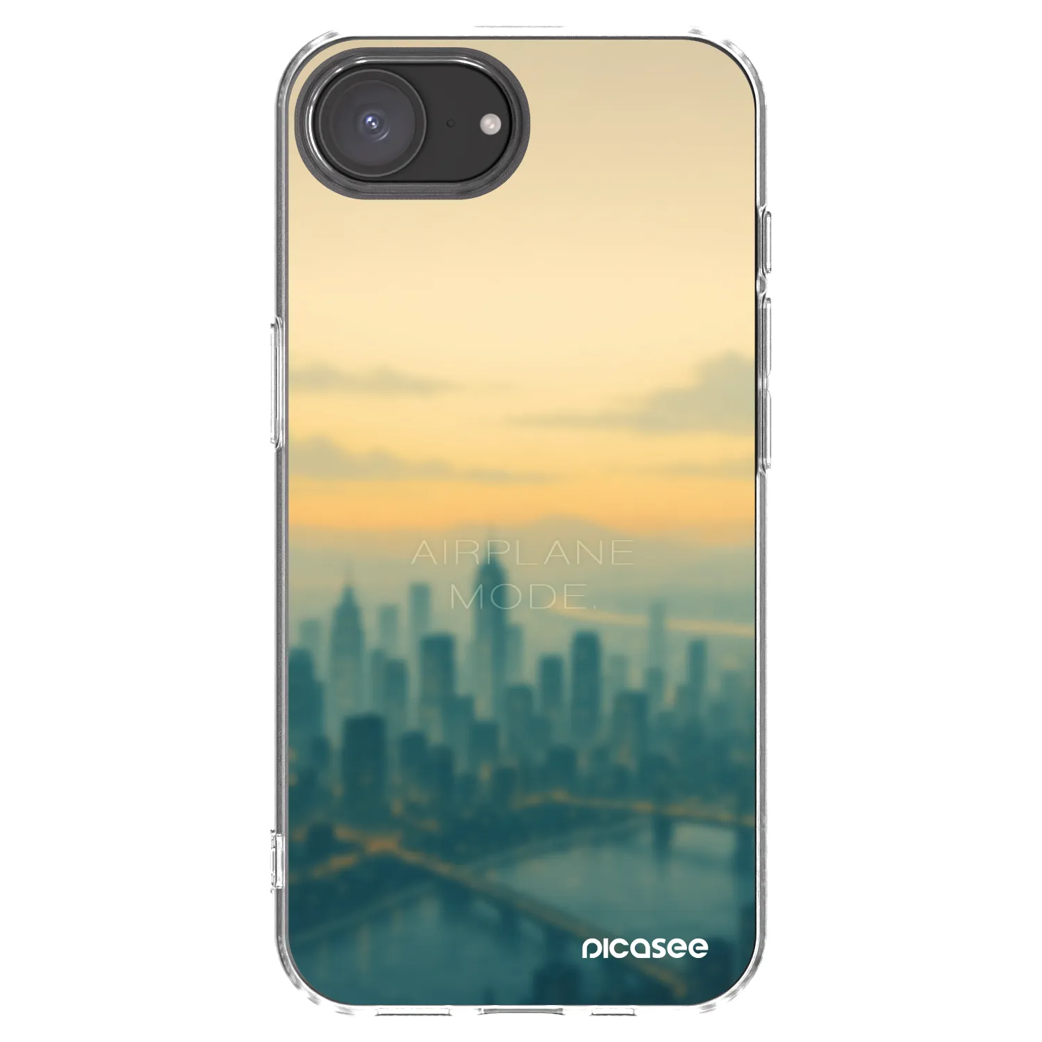 Picasee silikonski prozorni ovitek za Apple iPhone 17e - Airplane mode