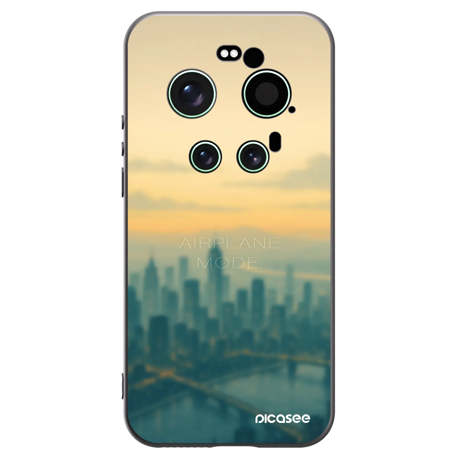 Picasee silikonski črni ovitek za Xiaomi 17 Ultra - Airplane mode