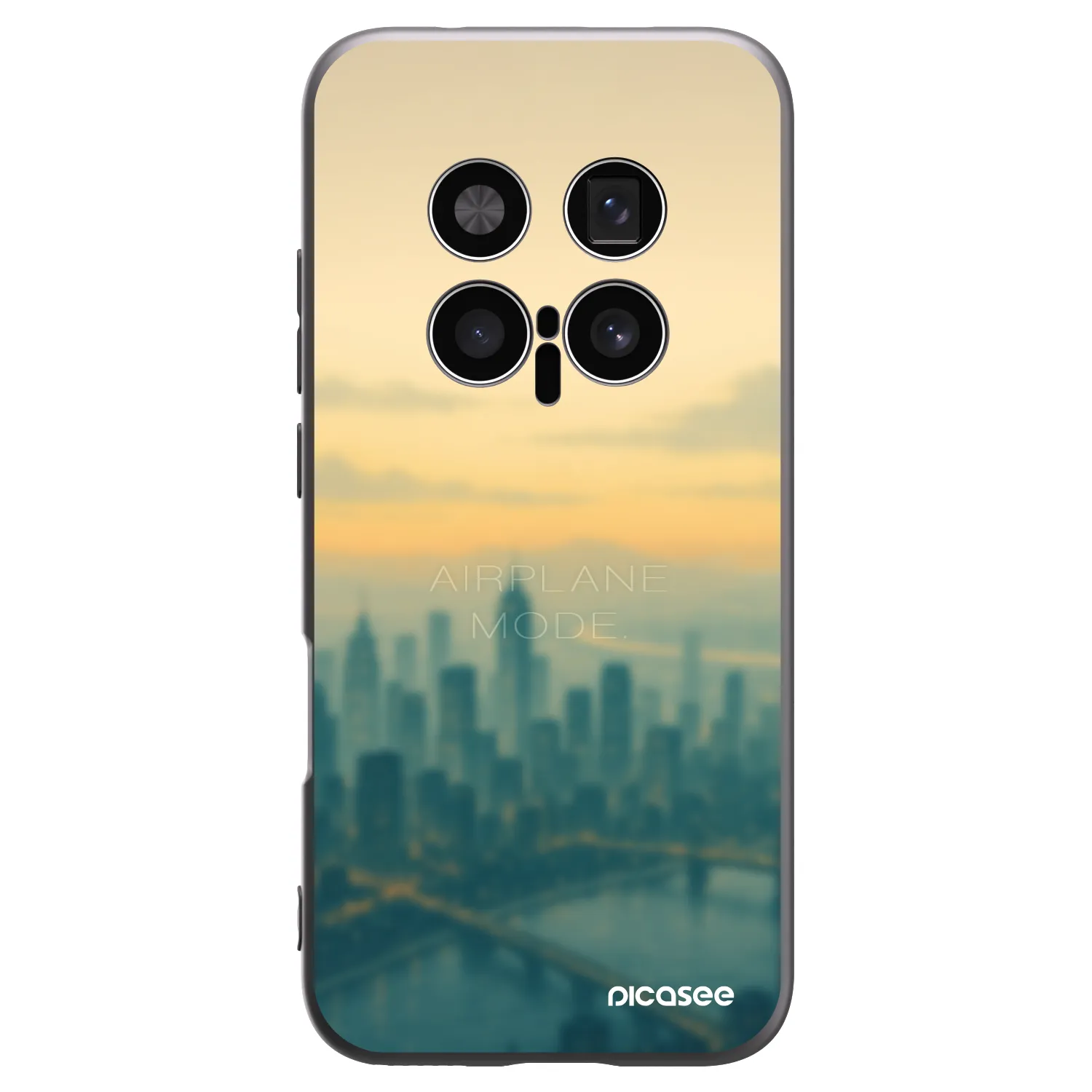 Picasee silikonski črni ovitek za Honor Magic8 Pro 5G - Airplane mode