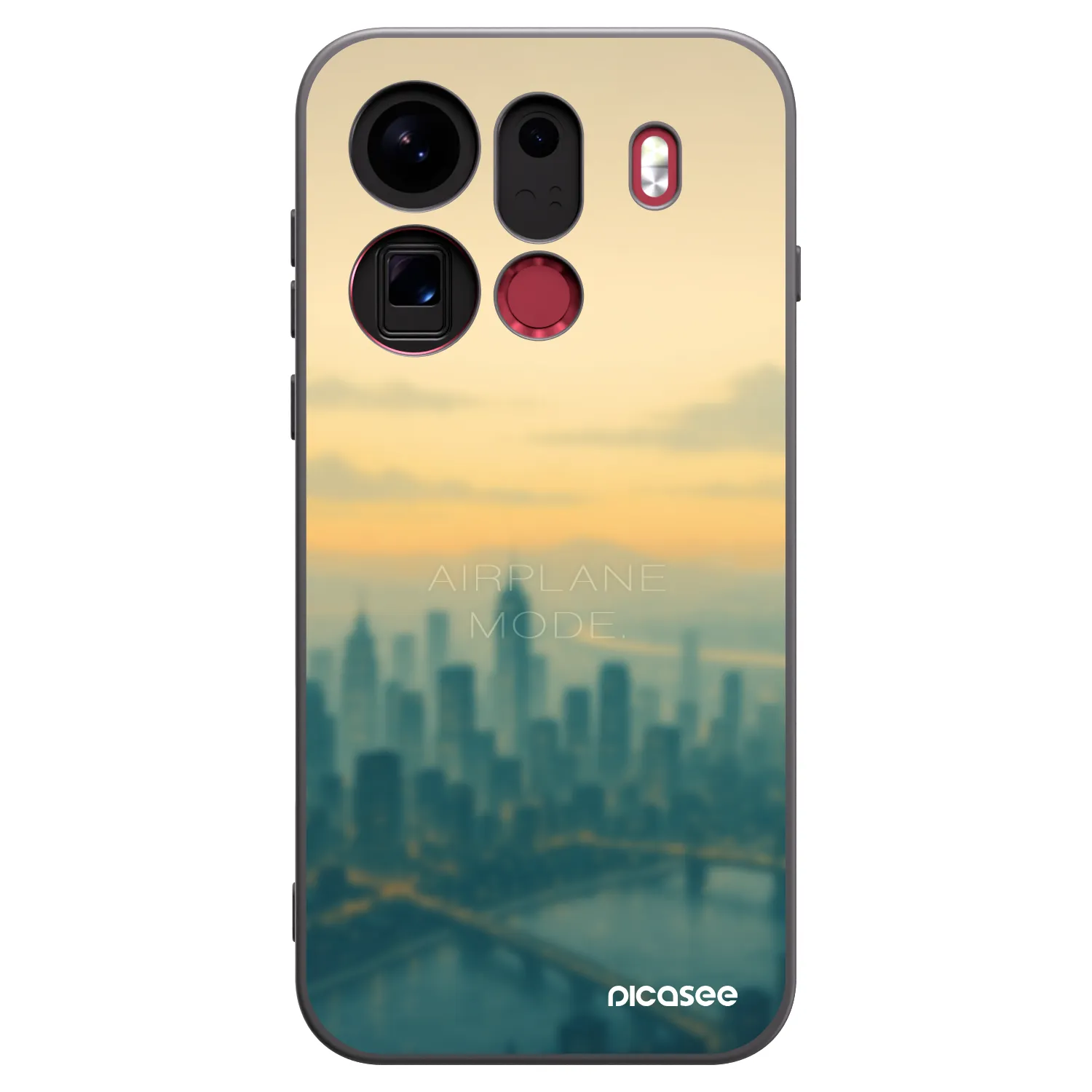 Picasee silikonski črni ovitek za OPPO Find X9 Pro - Airplane mode
