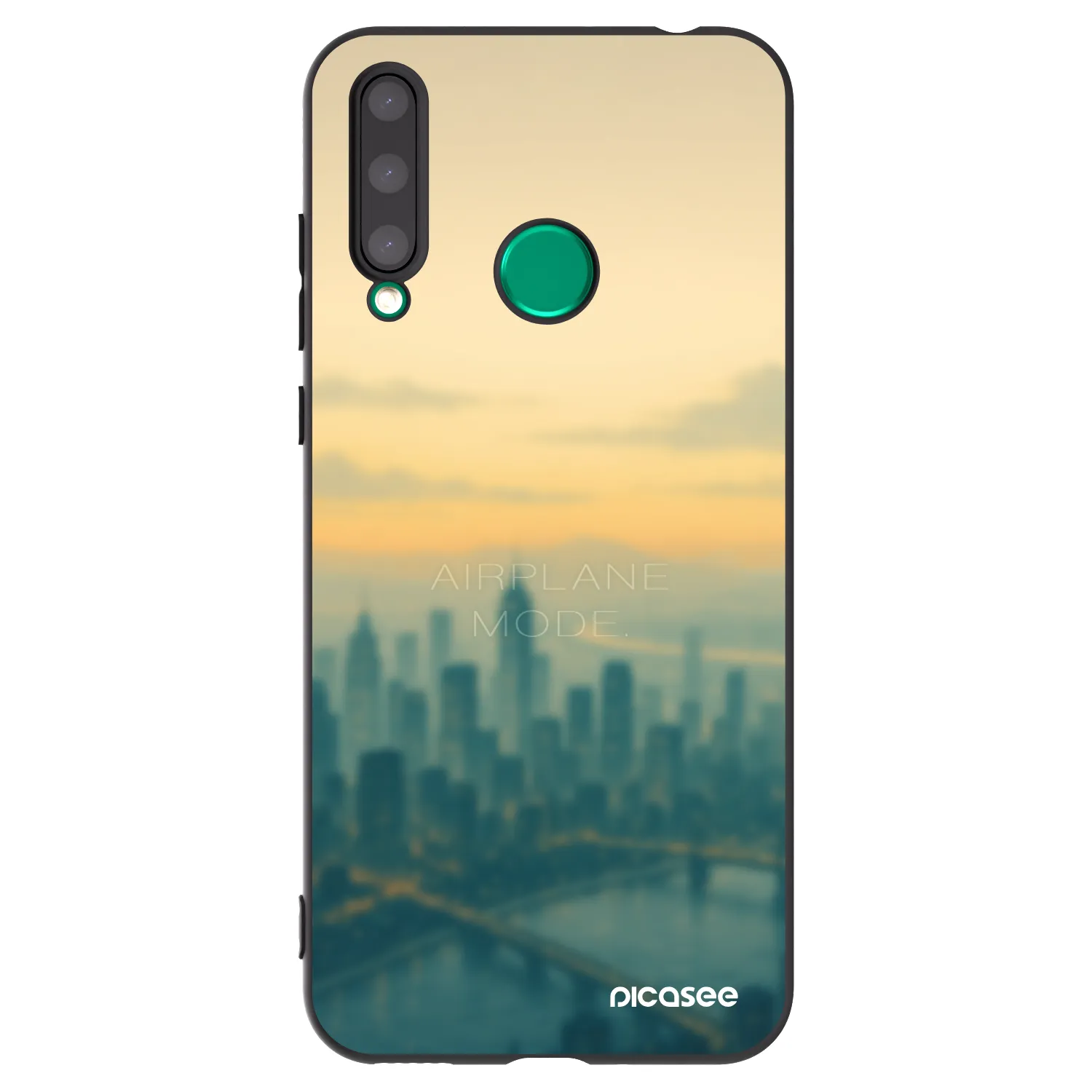 Picasee silikonski črni ovitek za Honor 20 Lite - Airplane mode