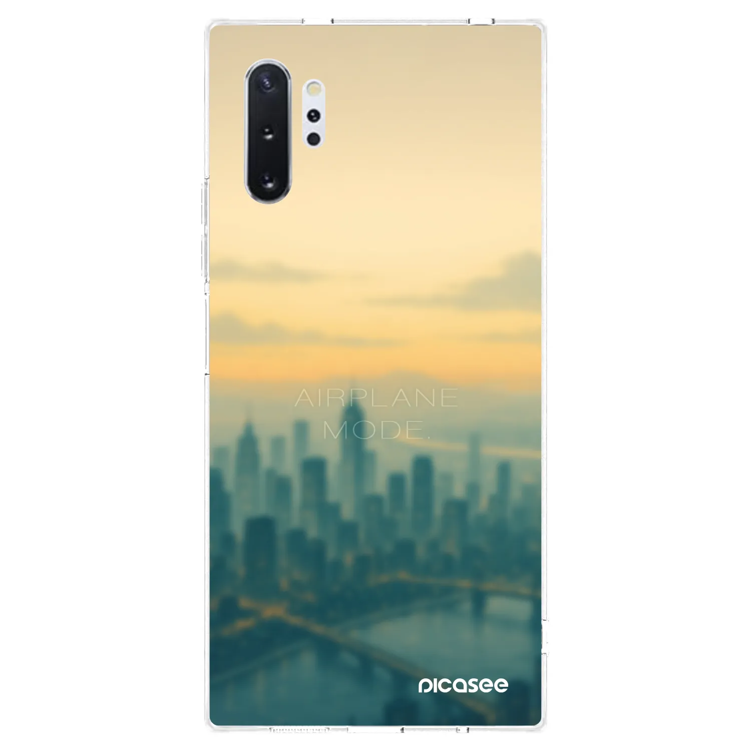 Picasee silikonski prozorni ovitek za Samsung Galaxy Note 10+ N975F - Airplane mode
