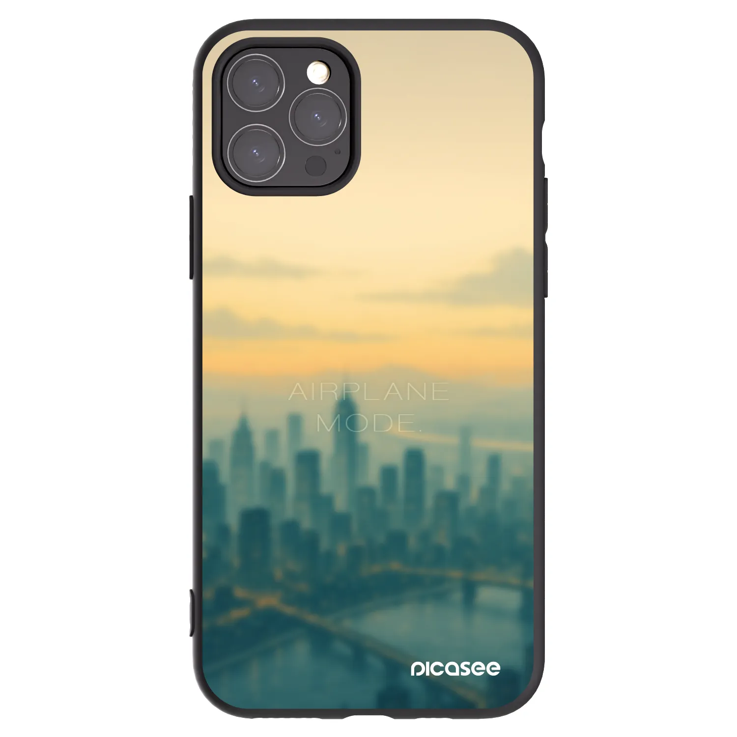 Picasee silikonski črni ovitek za Apple iPhone 11 Pro - Airplane mode