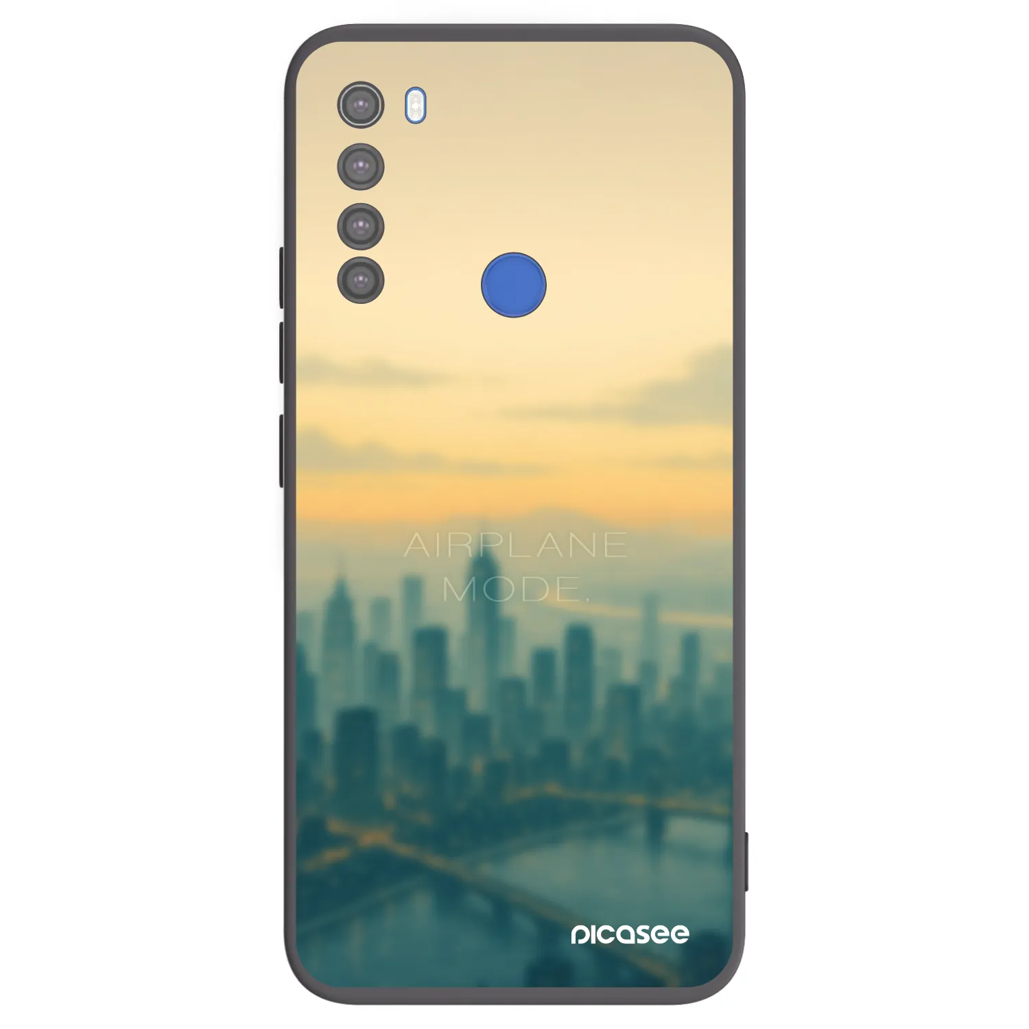 Picasee silikonski črni ovitek za Xiaomi Redmi Note 8T - Airplane mode