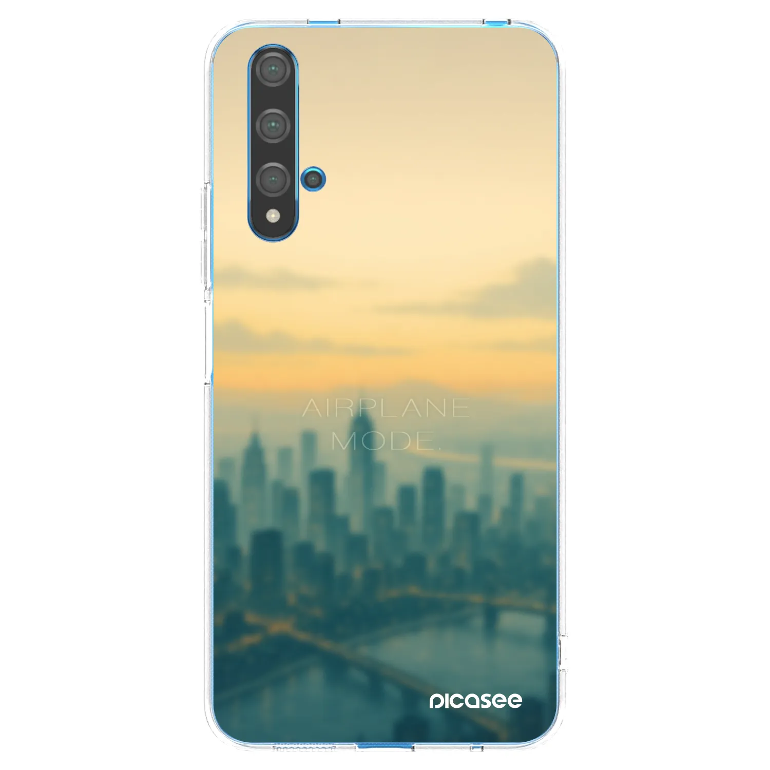 Picasee silikonski prozorni ovitek za Huawei Nova 5T - Airplane mode