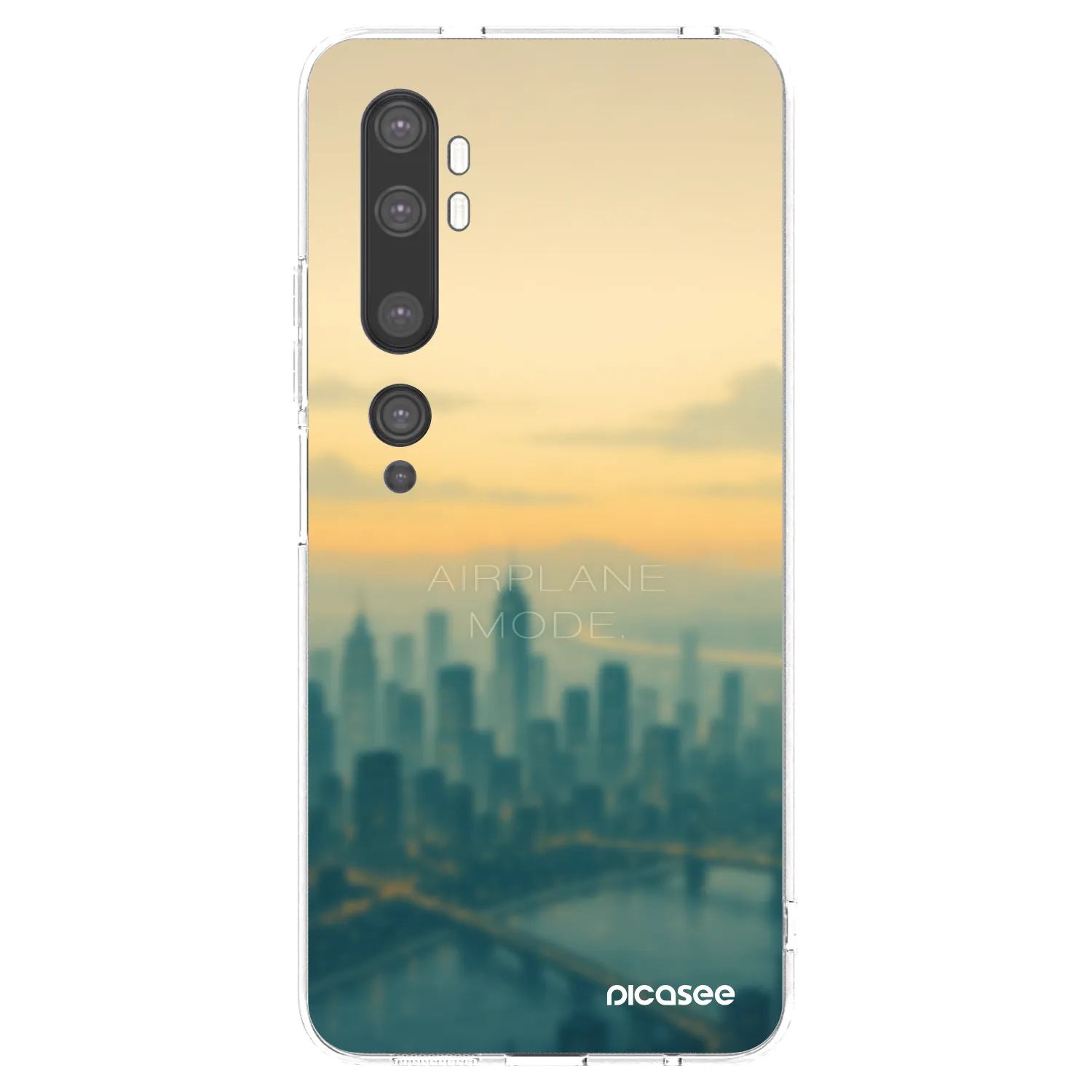 Picasee silikonski prozorni ovitek za Xiaomi Mi Note 10 (Pro) - Airplane mode