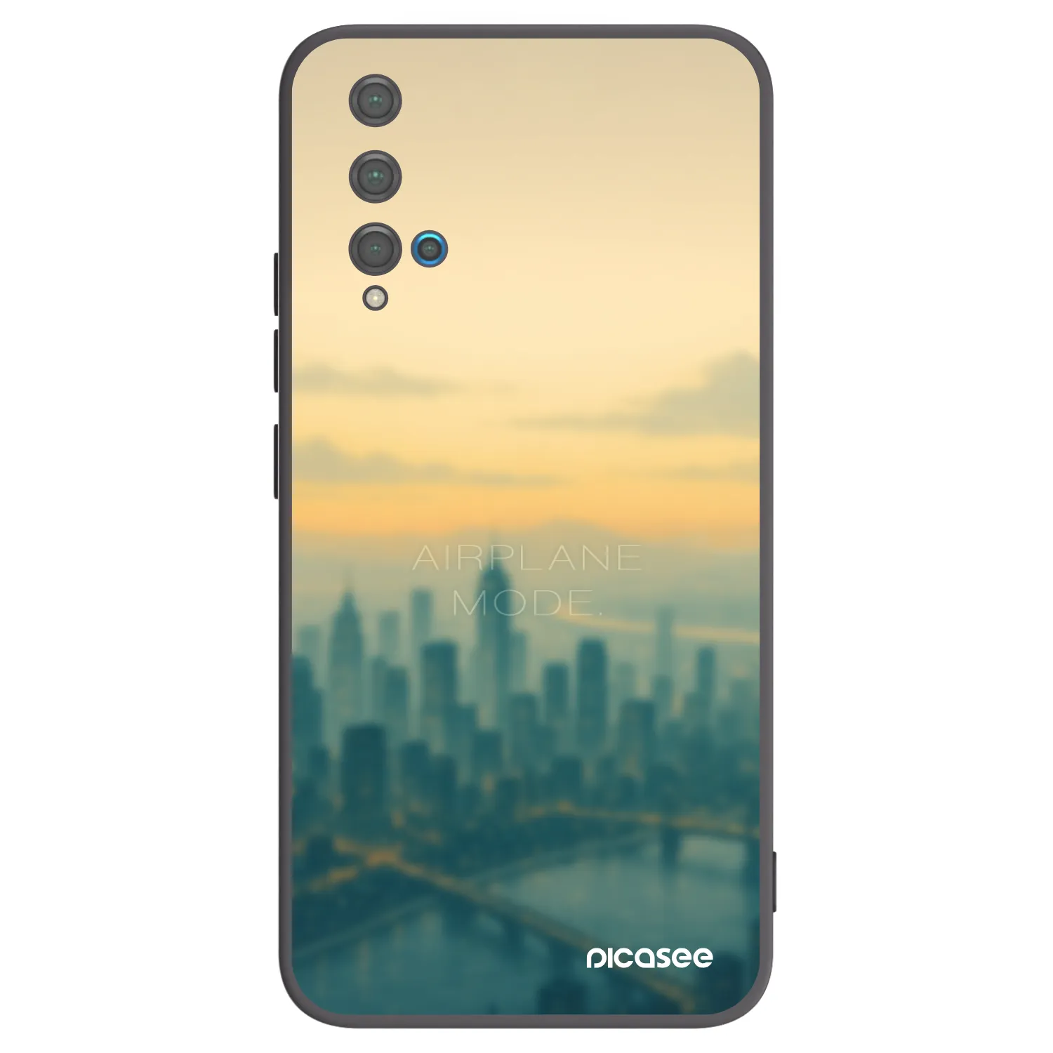Picasee silikonski črni ovitek za Huawei Nova 5T - Airplane mode
