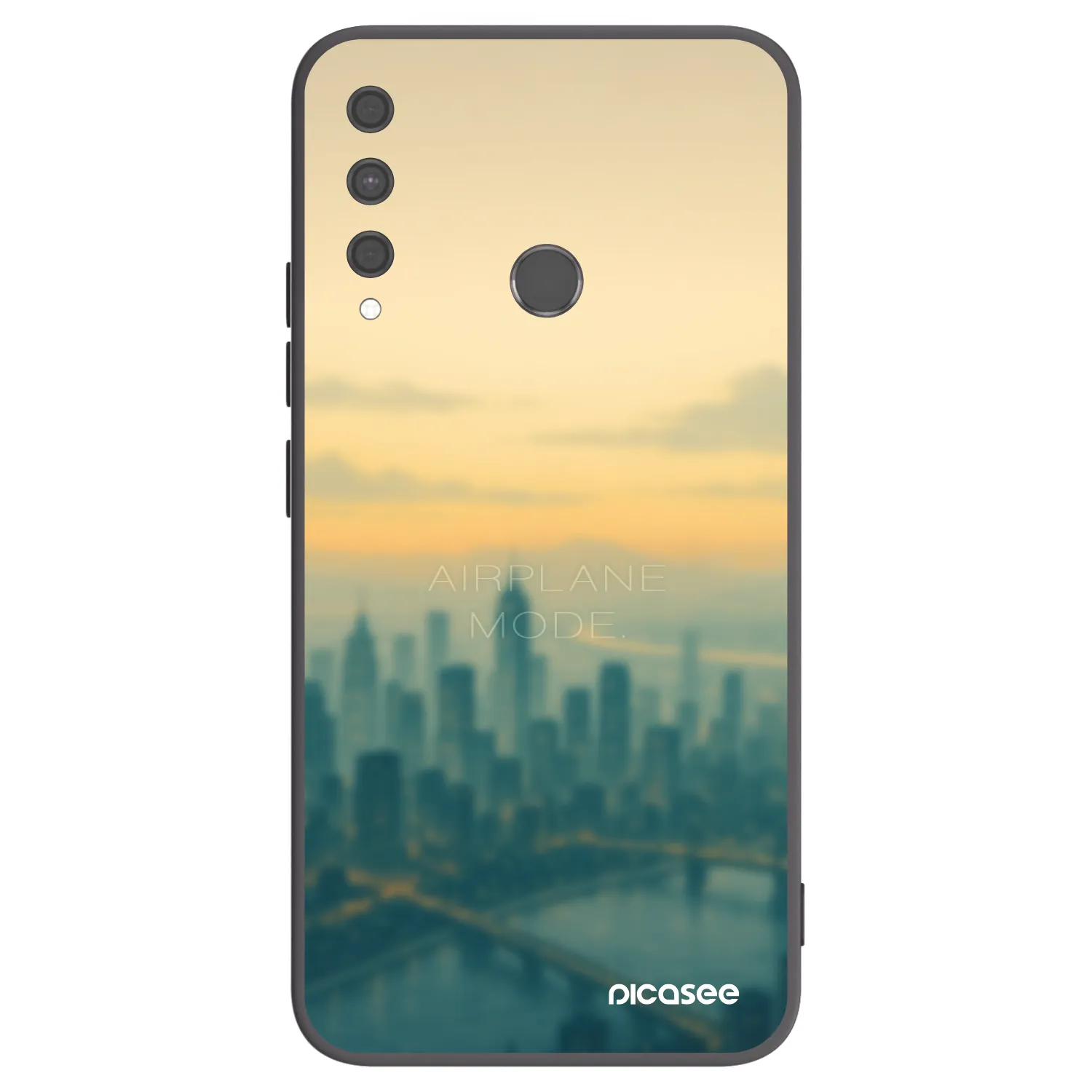 Picasee silikonski črni ovitek za Huawei P40 Lite E - Airplane mode
