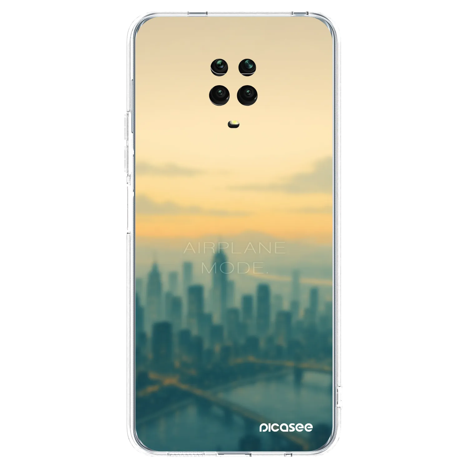 Picasee silikonski prozorni ovitek za Xiaomi Redmi Note 9 Pro - Airplane mode