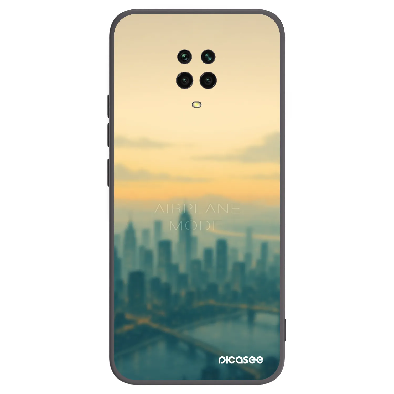 Picasee silikonski črni ovitek za Xiaomi Redmi Note 9S - Airplane mode