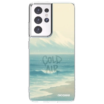 Picasee silikonski prozorni ovitek za Samsung Galaxy S21 Ultra 5G G998B - COLD AIR