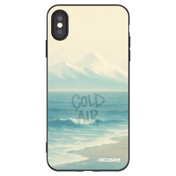 Picasee silikonski črni ovitek za Apple iPhone XS Max - COLD AIR