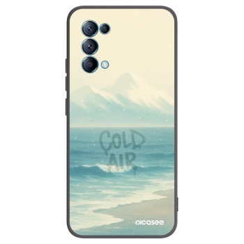 Picasee silikonski črni ovitek za OPPO Reno 5 5G - COLD AIR