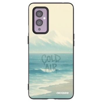 Picasee silikonski črni ovitek za OnePlus 9 - COLD AIR