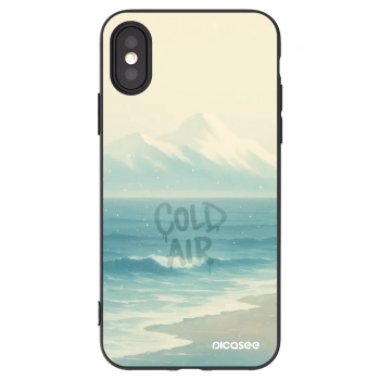 Picasee silikonski črni ovitek za Apple iPhone X/XS - COLD AIR